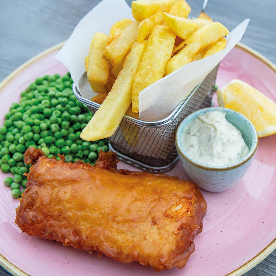 Beer Battered Cod Loin with Chips