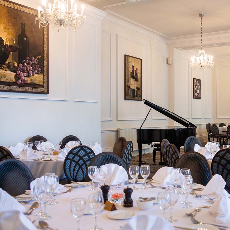 Interior of the Crystal Restaurant at Hydro Hotel